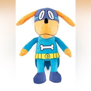 Blue and Orange Dog Plush Toy 17 inch